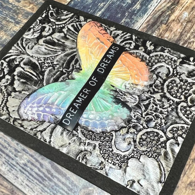 Description Picture 6 of item3D Embossing Folder Vintage Foliage Fruits Sprig Branches Pattern for DIY Scrapbooking Adding Texture Paper Craft Tool 2024 New