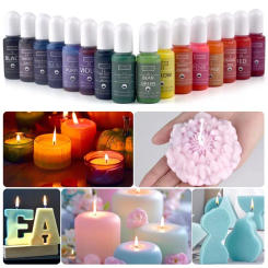 16 Colors Candle Wax Pigment Colorant Non-Toxic Soy Candle Wax Pigment 10ml DIY Aromatherapy Soap Dyes Candle Handmade Supplies