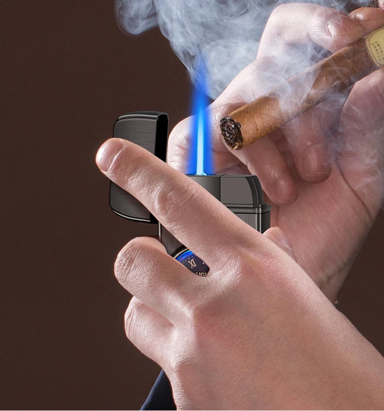 Description Picture 6 of itemUnusual Metal Watch Gas Lighters Butane Windproof Lighters Turbo Lighters Gifts Gadgets Cigarette Lighters for Men