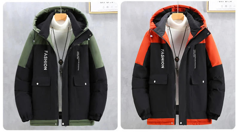 Description Picture 6 of itemCargo Parkas Men Winter Thick Windbreak Jacket Plus Size 10XL 11XL Fashion Casual Camping Jacket Coat Male Hooded Parkas