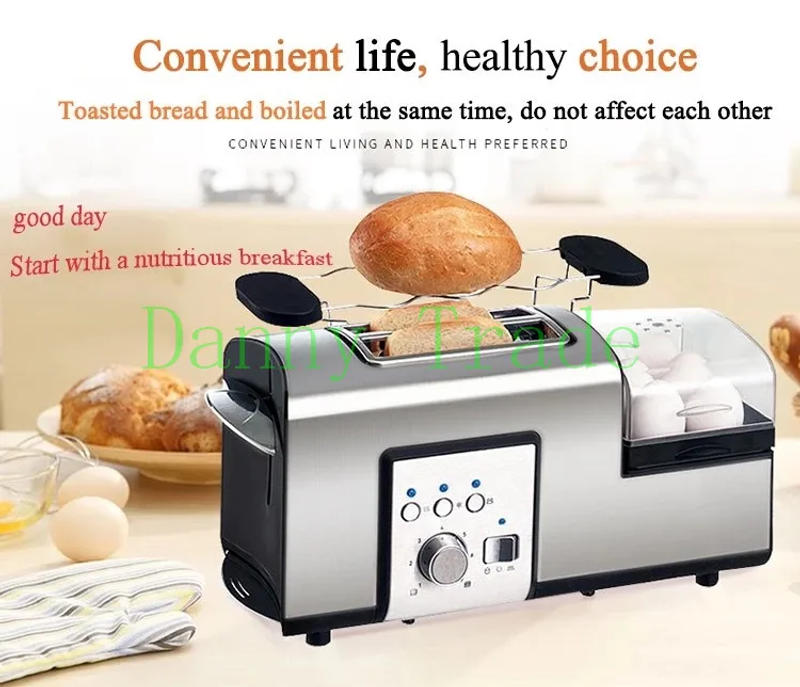 Description Picture 3 of item3-in-1 Breakfast Machine 850w oven Bread Baking Maker Bread Toaster /Fried Egg/ Coffee Cooker