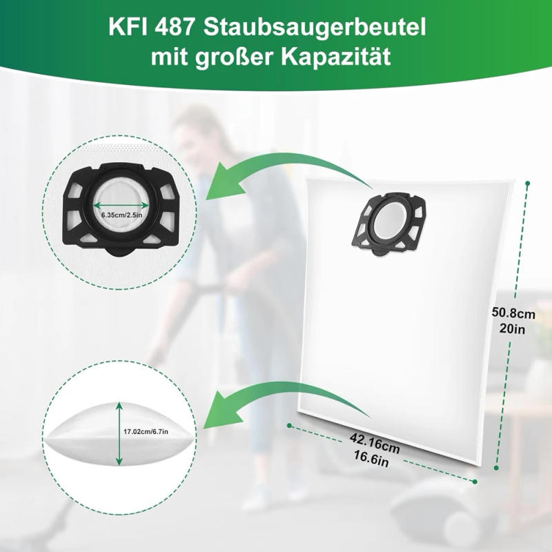 Description Picture 6 of itemB06B-Vacuum Cleaner Bags For Karcher Vacuum Bags For Karcher WD4 For Karcher 2.863-006.0