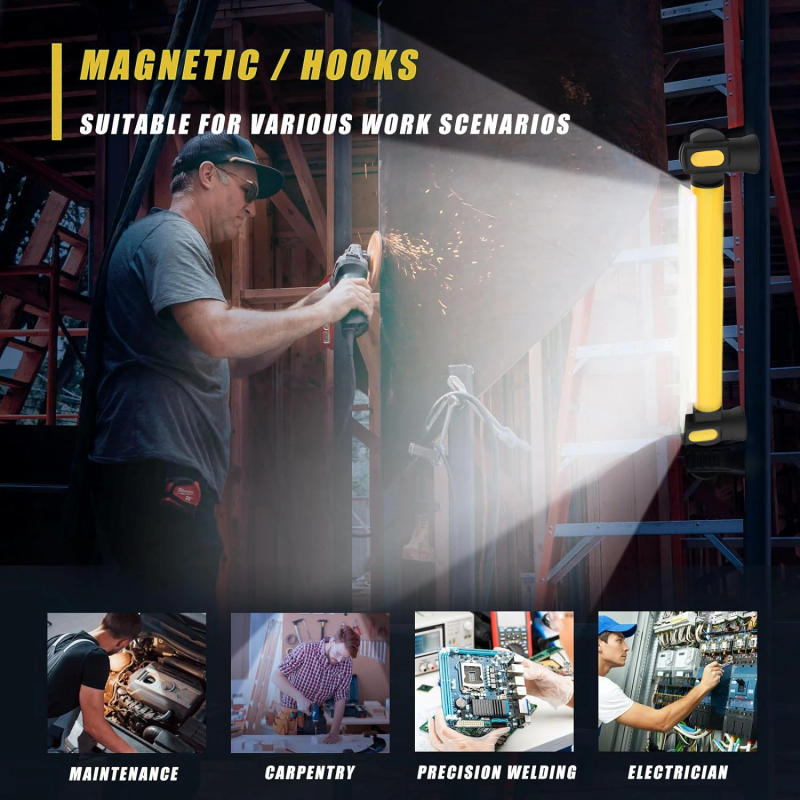 Description Picture 5 of itemLED Magnetic Work Light Rechargeable Underhood Work Light with Hooks & Rotating Magnetic Base For  Car Repairing Emergency