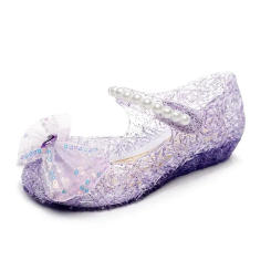 Kids Princess Sandal Children Summer Adorable Beach Shoes Girls Lightweight Breathable Soft Bottom High Heels Crystal Sandals