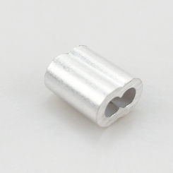200pcs Durable Aluminium Crimp Sleeve for 1.5 Wire Rope & Cable Reliable Connection Durable for Construction Workers