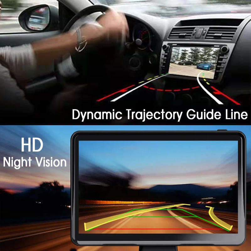 Description Picture 4 of itemDynamic Trajectory Backup Camera, HD 170° Wide Angle Fisheye Golden Lens Full Color Night Vision Front/Rear/Left/Right View Car