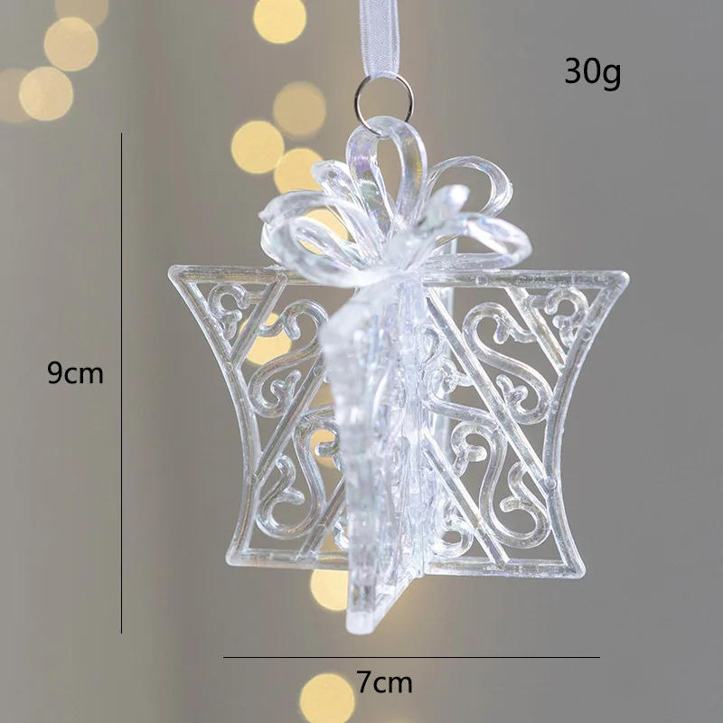 Description Picture 6 of itemColorful Transparent Jingling Bell Elk Christmas Tree Pendant 2025 Noel Tree Hanging Decor Merry Christmas Feliz Navidad Decor