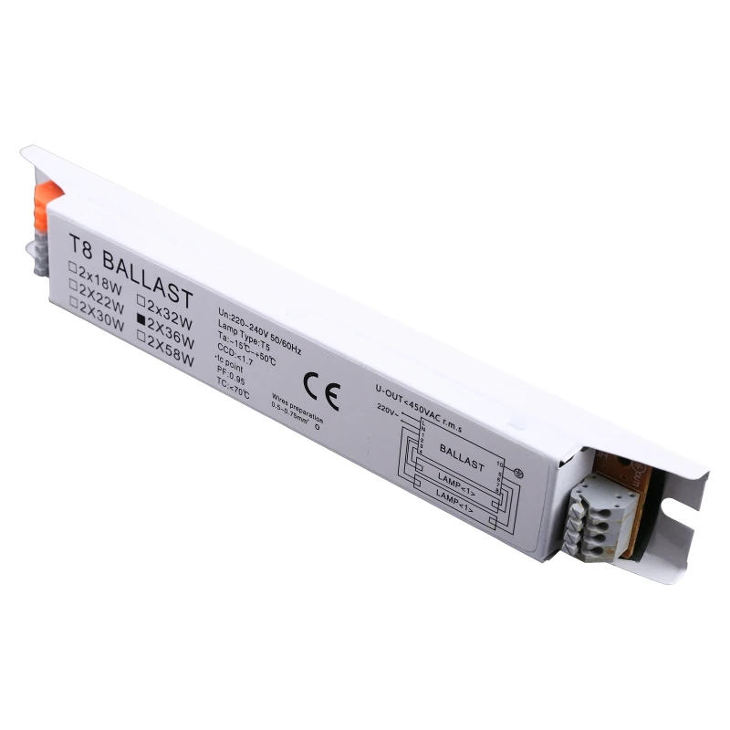 Description Picture 6 of item1Pc 2x36W Wide T8 Adaptable Electronic Fluorescent Lamp Ballast Rapid Instant Fluorescent Light Bulbs