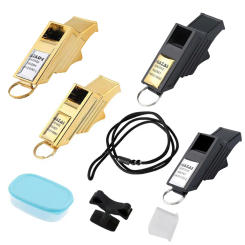 Extra Loud Sports Whistles Emergency Whistle Mouthguard Sound Plastic Whistle Referees Competition Training Basketball Whistles