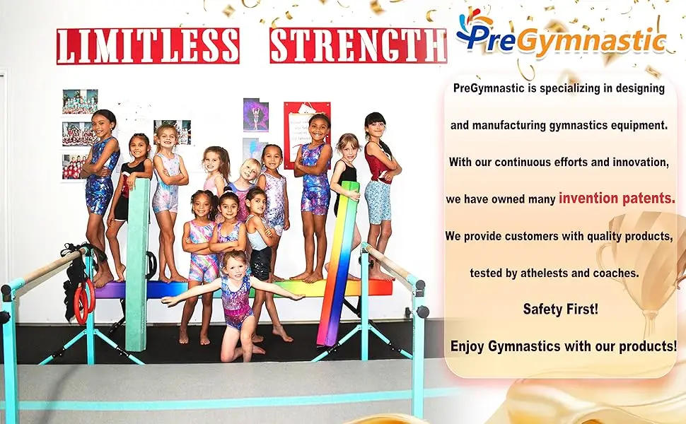 Description Picture 2 of itemFoldable Gymnastics Bar, 6FT Gymnastic Horizontal Bars, Folding Training Bar for Kids and Teenagers 3-18