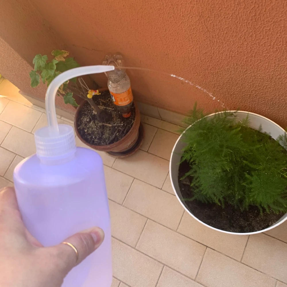 Description Picture 6 of item1/4Pcs Plants Squeeze Spray Bottles Sprinkler Kettle Watering Can for Flowers Succulents Kitchen Oil Gardening Irrigation Tools