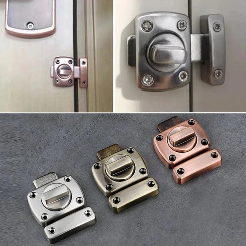 Description Picture 2 of itemDoor Bolt Latch Lock Door Lock Buckle Cast Hook Privacy Right Angle Sliding Gate Toilet Door Bathroom Practical