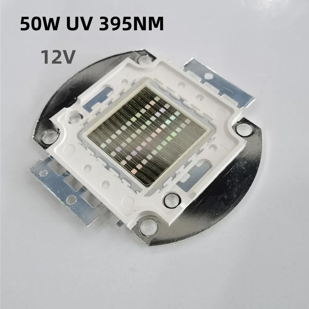Description Picture 3 of item50W 12V High Power UV Purple LED 395nm Ultraviolet Bulbs Lamp Light Beads Diode for DIY