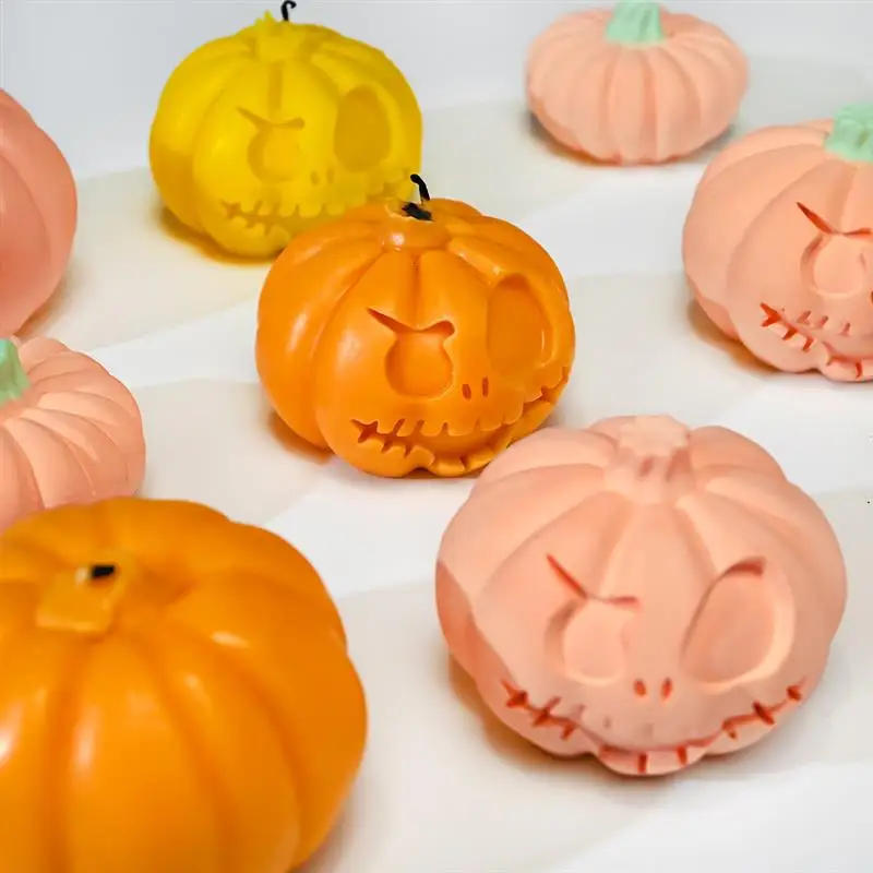 Description Picture 5 of itemPumpkin Silicone Candle Molds Halloween Pumpkin Crafts Plaster Resin Cement Soap Mold Handmade Chocolate Cake Baking Tools Craft