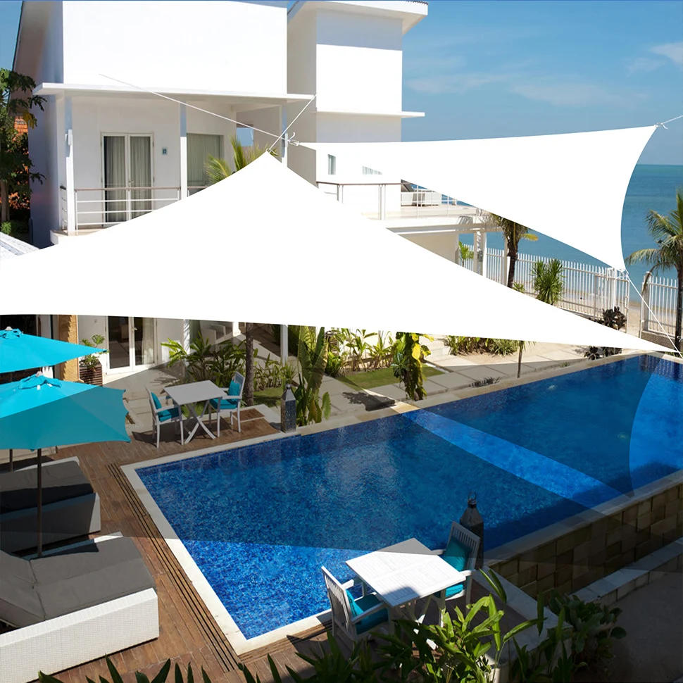 Description Picture 6 of itemMulti-size Triangle Sun Shade Sail Waterproof Outdoor Garden Patio Party Sunscreen Awing Sun Canopy For Beach Camping Pool