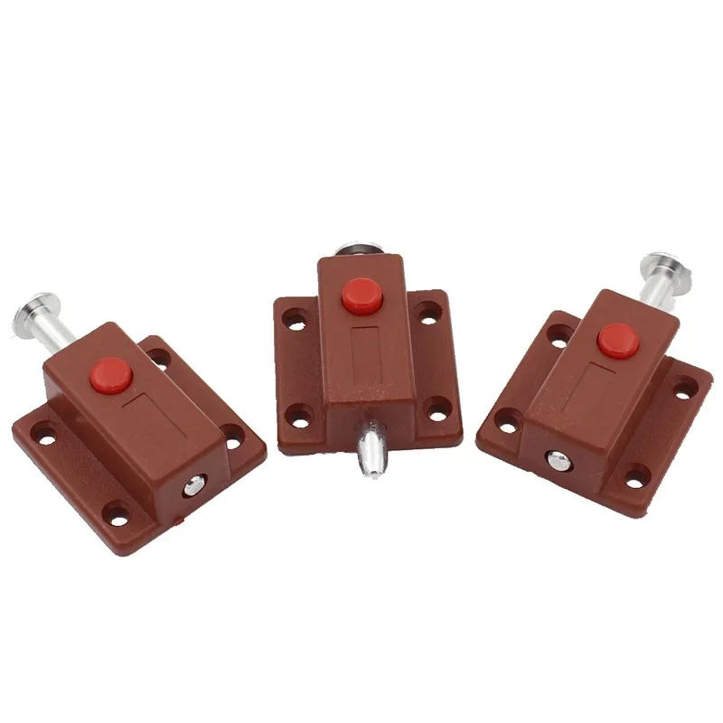 Description Picture 5 of itemFurniture Hardware Plastic Automatic Button Latch Covered Cabinet Door Exposed Plastic Spring Latch