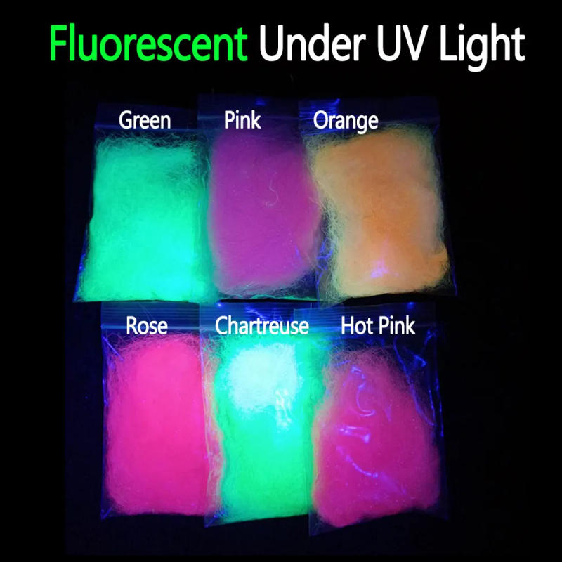 Description Picture 4 of itemBimoo 2g/bag Ultra Fine Ice Dubbing Fly Tying Material Ice Dub Fiber for Scud Nymph Shrimps Dry Flies Trout Fishing Lures Baits