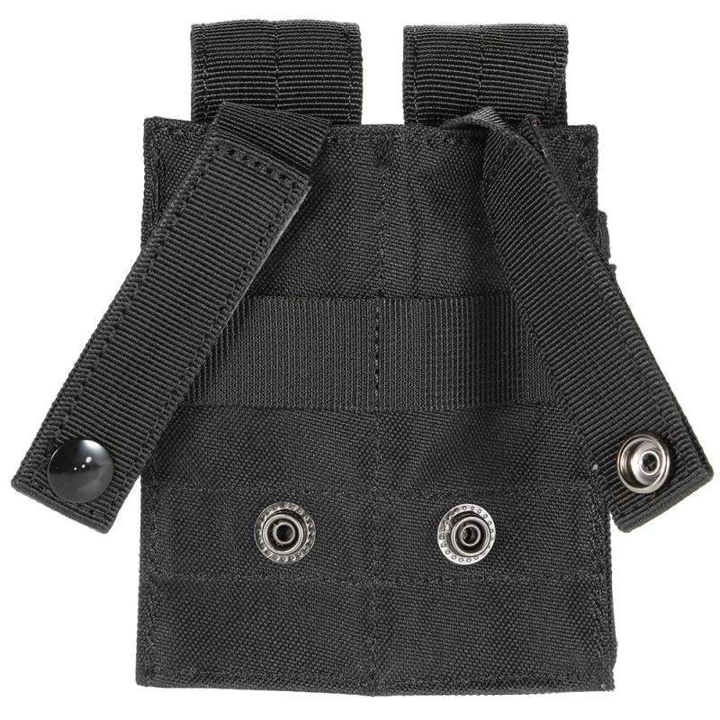 Description Picture 6 of itemMolle 9MM Double Magazine Pouch Pistol Mag Holster Flashlight Holder EDC Hiking Hunting Accessories Waist Bag Vest Pouches