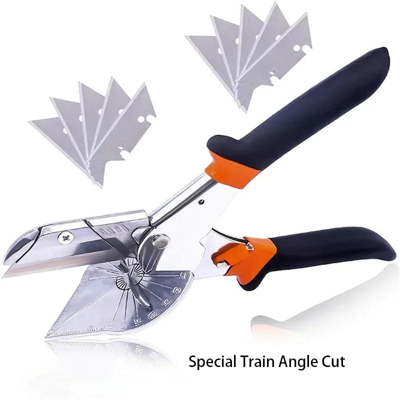 Description Picture 5 of itemMultifunctional Miter Shear Cutter Adjustable At 45 To 135 Degree Hand Tools for Cutting Soft Wood, Plastic Projects with Blades