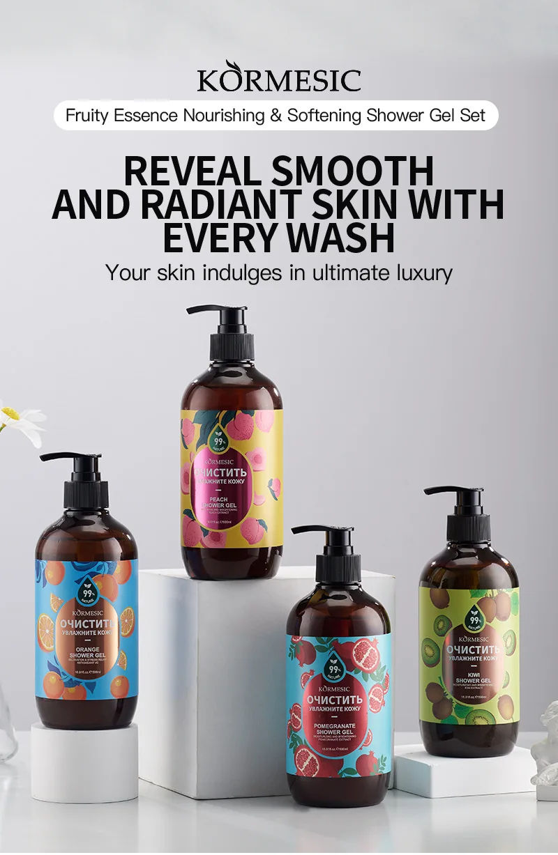 Description Picture 2 of item500ml Organic Fruit Infusion Shower Gel Body Lotion Skin Beautifying Wash Bath Brightening Delicate Smooth Care Cream