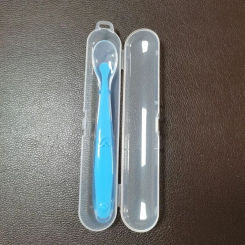 Baby Feeding Silicone Spoons Training Children Infant Food Grade Flatware Tableware Cutlery Silicone Spoon with Box