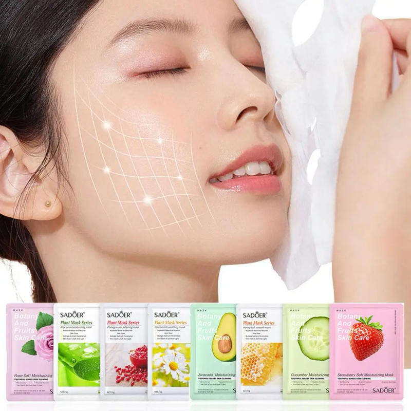 Description Picture 4 of item1PC Natural Plant Face Mask Beauty Skincare Masks Moisturizing Deeply Hydrating Facial Mask Face Care Cosmetics