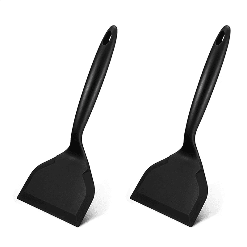 Description Picture 3 of itemHot Selling 2X Silicone Spatula Pancakes Shovel Omelette Spatula Turner For Eggs Fish Pancake Kitchen Scraper Black