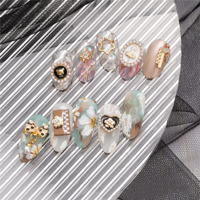 Description Picture 4 of item10pcs Bear Rabbit Ballet Nail Art Jewelry Crystals Rhinestones Nails Accessories Decorations Charms Supplies for Professionals