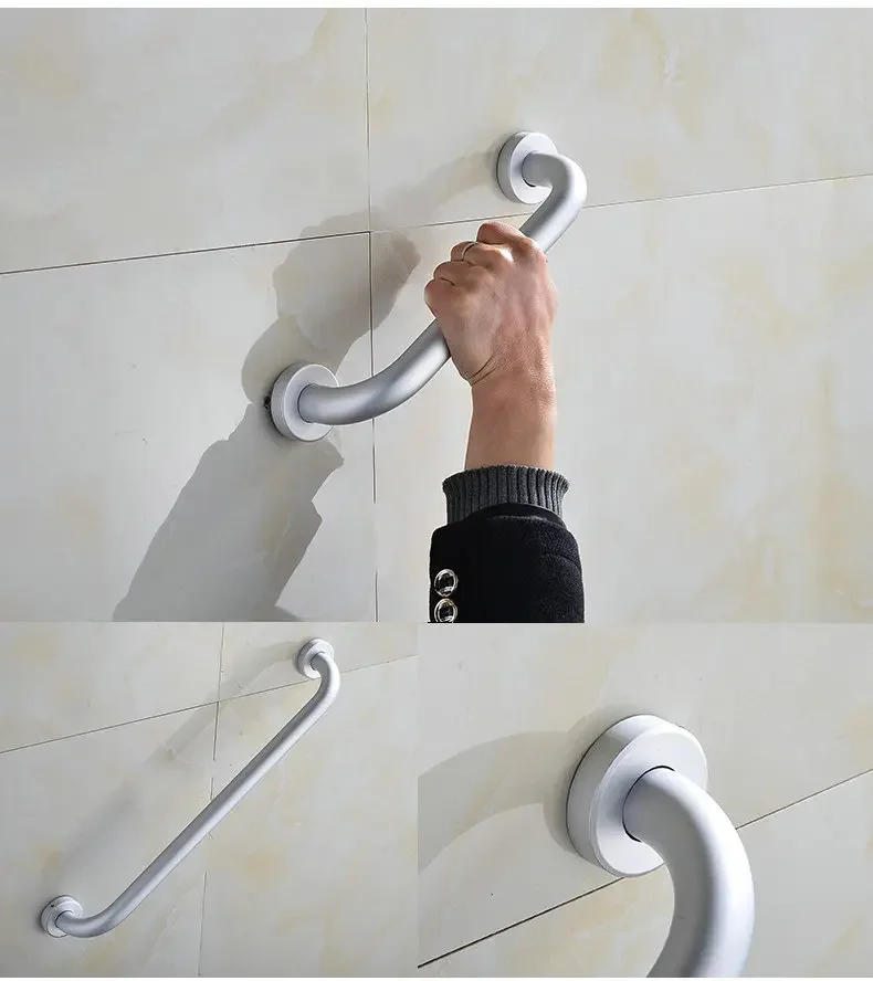 Description Picture 6 of itemBlack Space Aluminum Bathtub Grab Bars Handrails Old People Bathroom Handle Armrest Safety & Accessories Wc Towel Bar