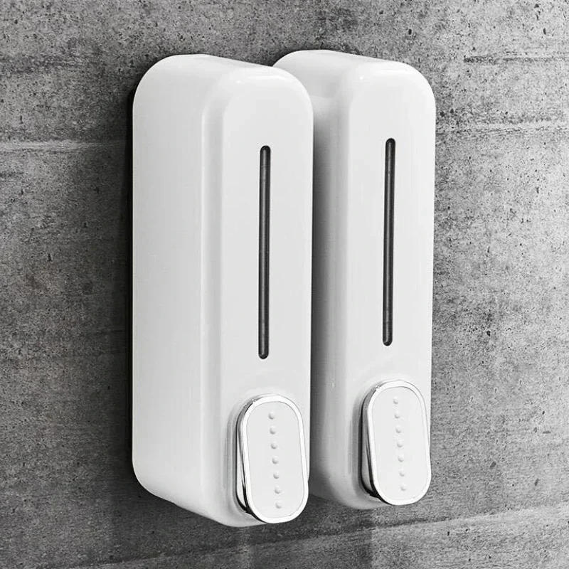 Description Picture 2 of item300ml Wall Mount Soap Dispenser Manual Shampoo Shower Gel Dispenser Lotion Container Liquid Hand Soap Dispenser for Bathroom