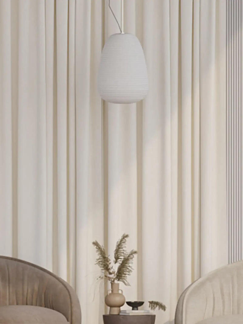 Description Picture 2 of item1PC Simple modern velvet beige living room bedroom curtains