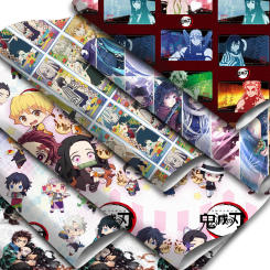 Japan Anime Printed Faux Leather Sheets Synthetic Leather Fabric Roll for Earrings Hair Bows Making Crafts Decorations