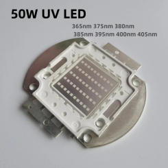 50W High Power Light UV Purple LED 365nm 375nm 380nm 385nm 395nm 400nm 405nm Ultraviolet Bulbs Lamp Chips