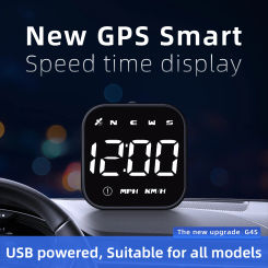 G4S HUD Meter For All Cars Digital Car speedometer GPS Head Up Display Clear LCD Projection Windshield Electronics Accessories