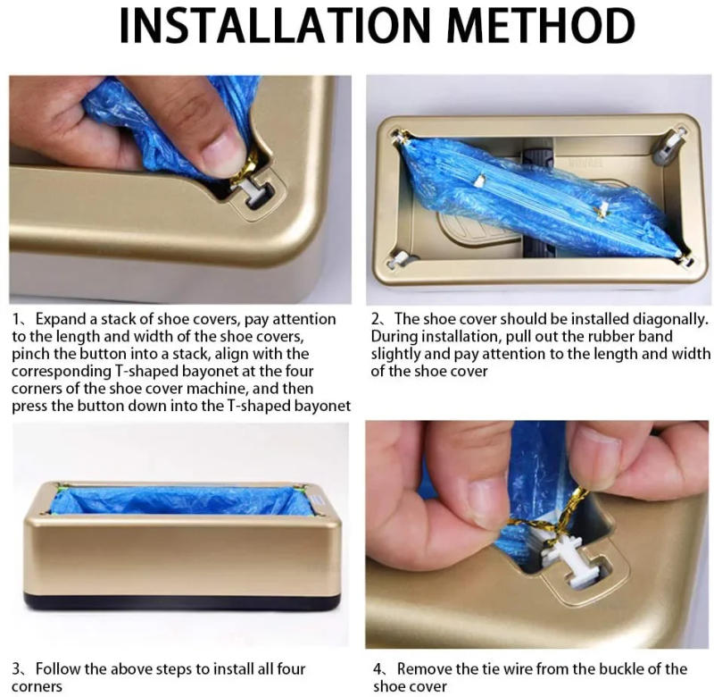 Description Picture 4 of itemAutomatic Shoe Cover Machine Waterproof Disposable Shoes Cover Overshoes Dispenser Portable Hand-Free Machine for Home, Office