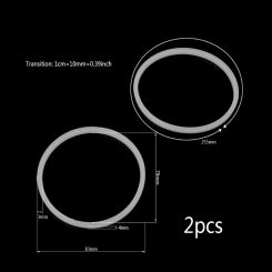 2Pcs 8.3cm Rubber O Shaped Replacement Gaskets Seal Ring Part For Blender Juicer Dropship