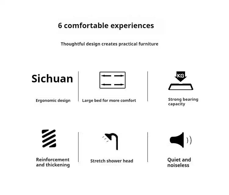 Description Picture 3 of itemUnique Luxury Shampoo Bed Simple Fashion Aesthetic Modern Shampoo Recliner Nordic Delicacy Cadeira De Barbearia Salon Furniture