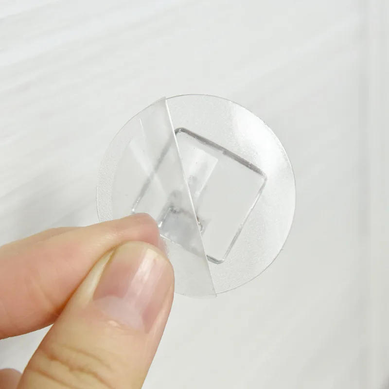 Description Picture 3 of item5/20pcs Transparent Self Adhesive Hooks Waterproof Door Wall Hangers Hooks Strong Heavy Load Rack Kitchen Bathroom Accessories