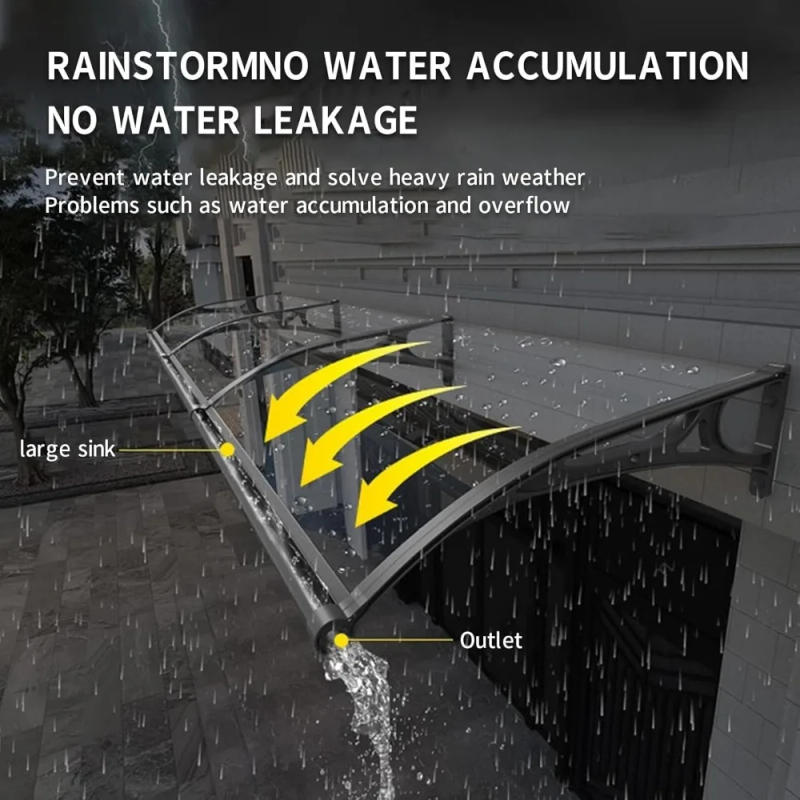 Description Picture 6 of itemDoor Awnings Exterior, Polycarbonate Cover Awnings for Doors Entrance, Awning for Door Window Exterior with Aluminum Bracket