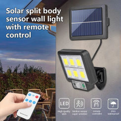 LED Solar Split Wall Lamp 3 Mode Waterproof Motion Sensor Lamps Garden Decor Street Lighting Solar Lamp For Garage Solar Light