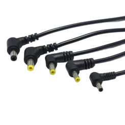 1pcs 5.5*2.5mm 2.5*2.1mm 4.8*1.7mm 4.0*1.7mm 3.5*1.35mm 2.5*0.7mm DC Power Plug with 30cm Cable Black Charging Connector