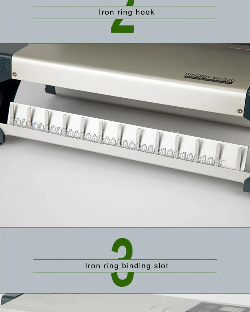 Description Picture 6 of itemWire Binding Machine MC320 Ferround Intelligent Binding Machine Double Wire Table Calendar Punching Contract