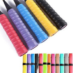 3/5 PCS  Tennis Rackets Grip Tape, Badminton Grip Tape Non-Slip Perforated Super Absorbent Pu Racket Handle, Professional Grip