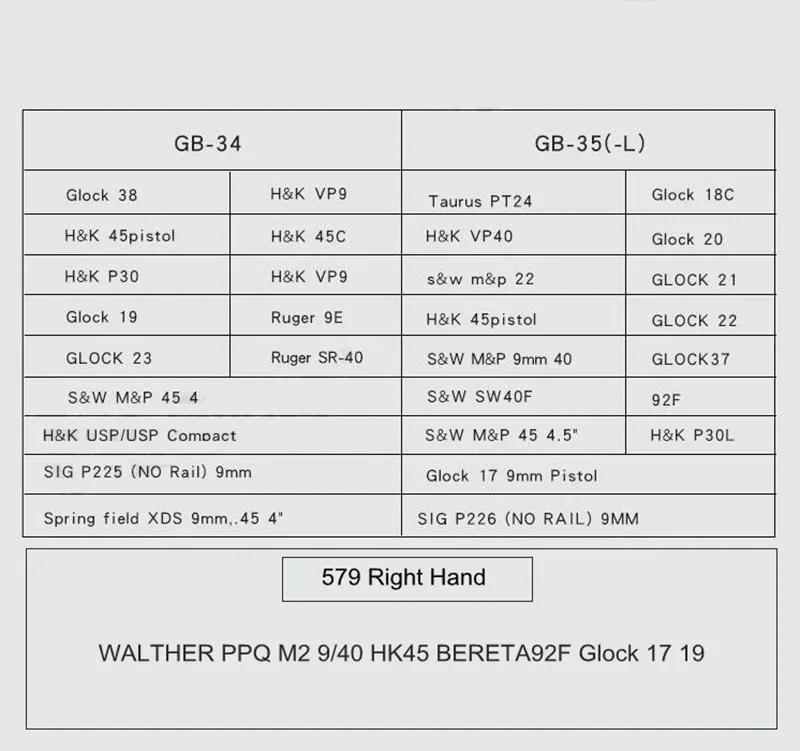 Description Picture 2 of itemHunting Gun Holster Quick Release 579 Waist Pistol Holster for Glock G17 19 22 34 43x 1911 m92 usp p226 SIG Hunting Accessories