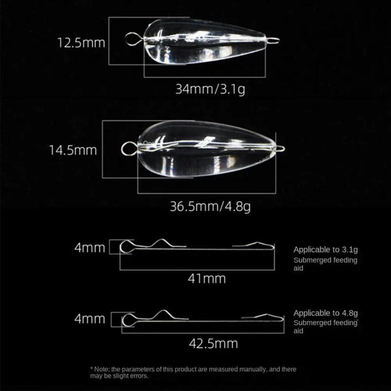 Description Picture 3 of item10Pcs Fishing Sinker With Pin Buoy Bobber Plastic Casting Bombarda Inline Surface Float Carp Fishing Terminal Tackle 3.1g-15.6g