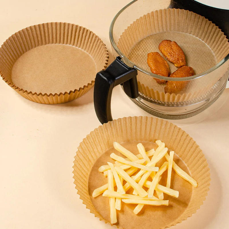 Description Picture 5 of item50pcs Air Fryer Paper Disposable Baking Pastry Piece Cutter Baking Air Fryer Accessories Supplies Home Kitchenware G