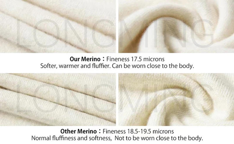 Description Picture 4 of itemMen Wool Cardigan Sweater POLO Collar Shirt 100% Merino Wool Spring Autumn Soft Comfort Long Sleeve Knitwear Smart Casual Tops