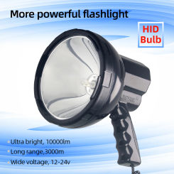 Camping Lamp 220W High Power Flashlight Torch 12v Searchlight Xenon Spotlights Work Light Powerful led Flashlight Lantern