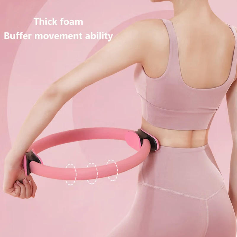 Description Picture 6 of item1Pc Yoga Pilates Ring Durable Non-Slip Exercise Circle Fitness Magic Circle For Toning Sculpting Pilates Ring Flexibility
