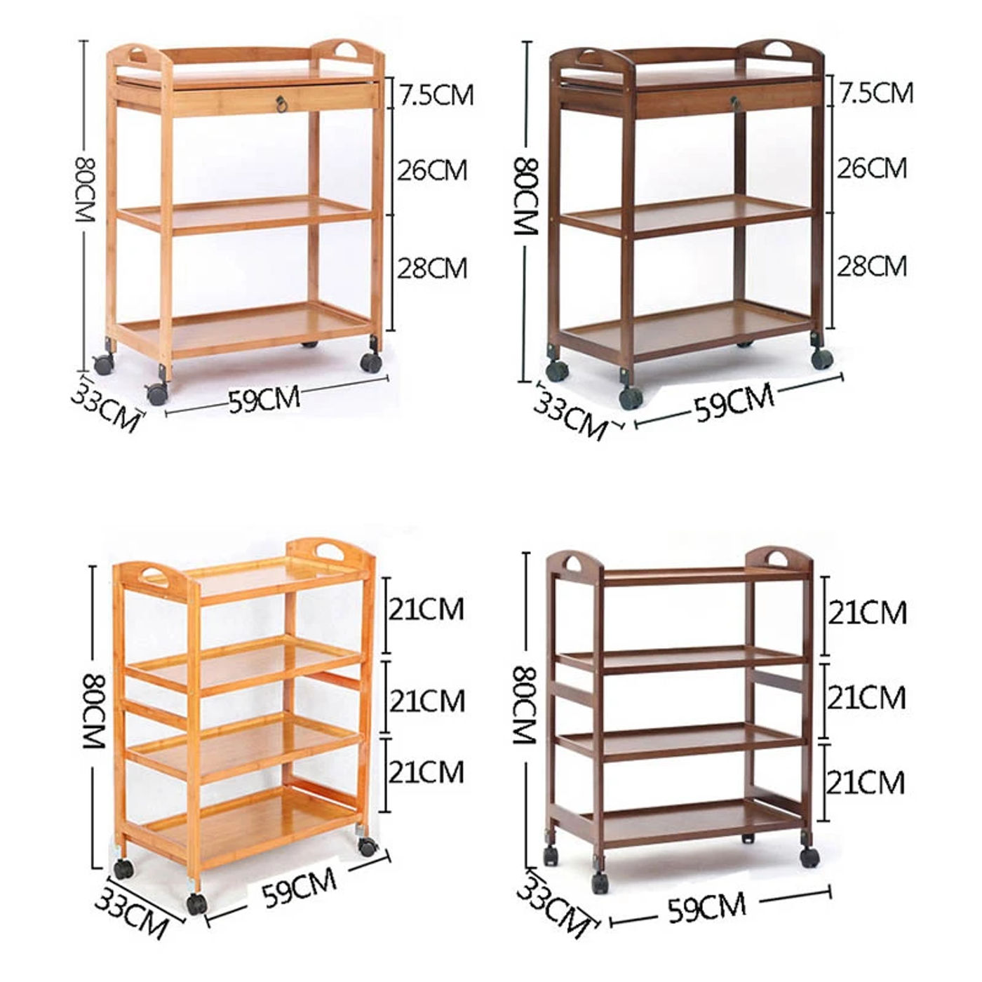Description Picture 3 of itemCreative Designer Salon Trolley Villa Bathroom Multifunctional Trolley Barber Shop Tools Cart Durable Coffee Shop Storage Rack H